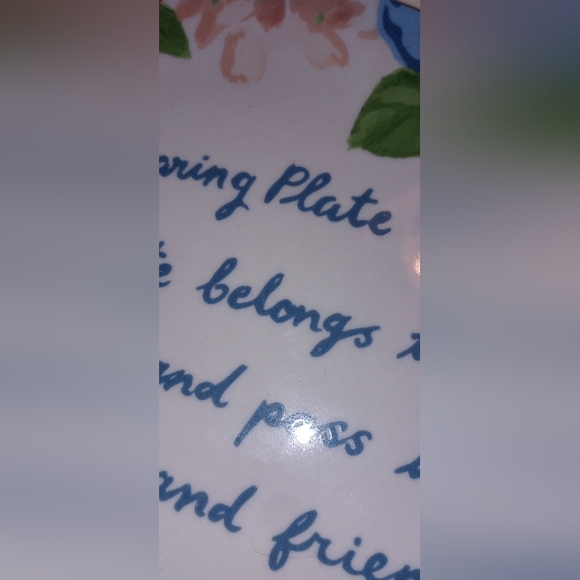 NWT Molly Hatch Floral Sharing Plate - Picture 4 of 7